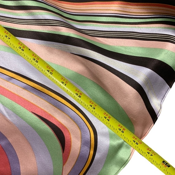 Laundry by Shelli Segal Women's Halter Silk Zip Side Midi Slip Dress Sz 10 - Picture 7 of 8